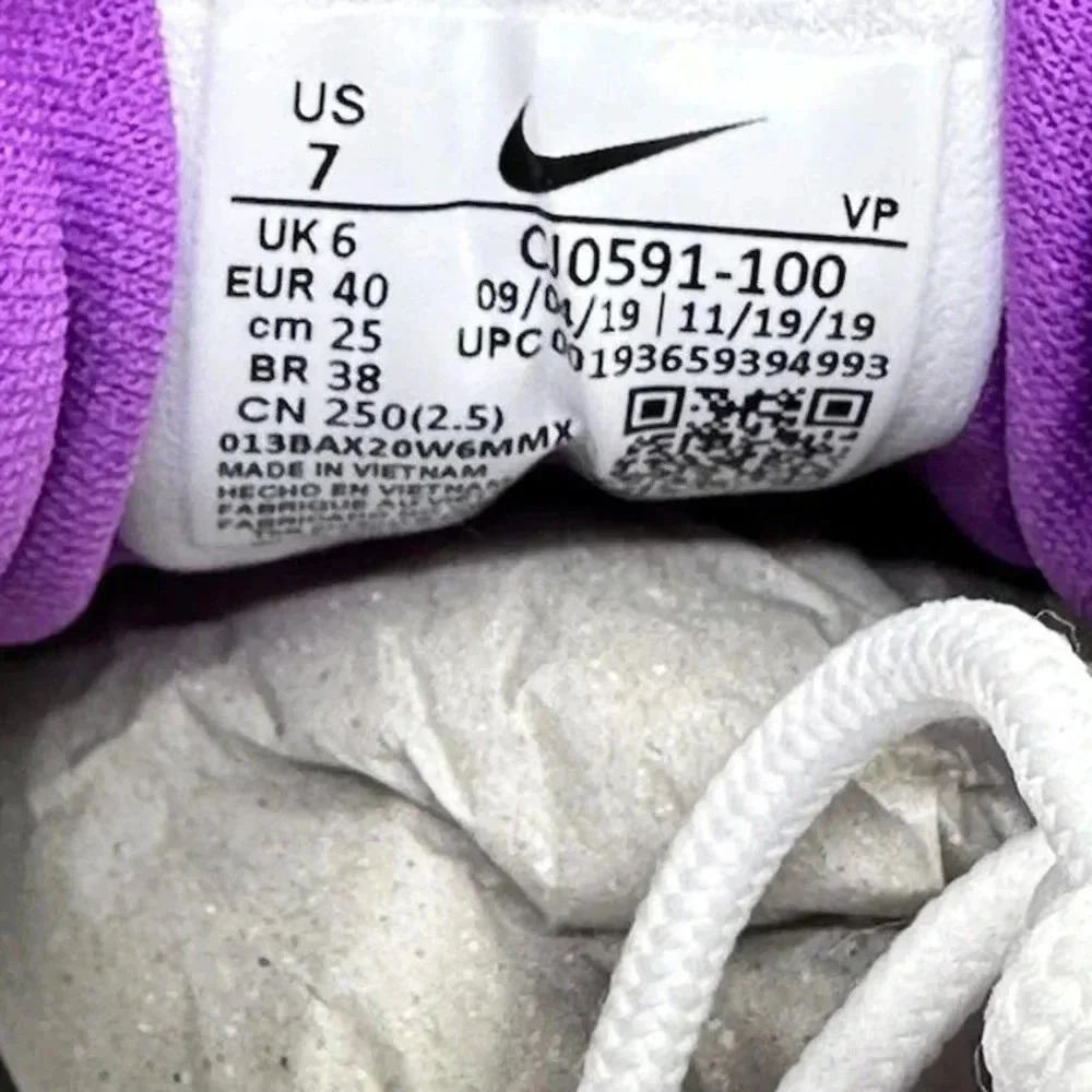 Nike Air Max 97 QS 2020 Easter Shoes CJ0591-100 White Purple Nebula Mens Size 7 - Picture 10 of 13